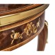 Mahogany lamp table with mother of pearl & marquetry