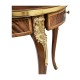 Mahogany lamp table with mother of pearl & marquetry