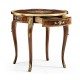 Mahogany lamp table with mother of pearl & marquetry