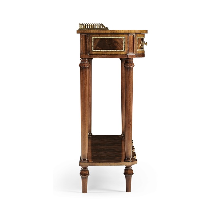 Mahogany console table with mother of pearl & marquetry