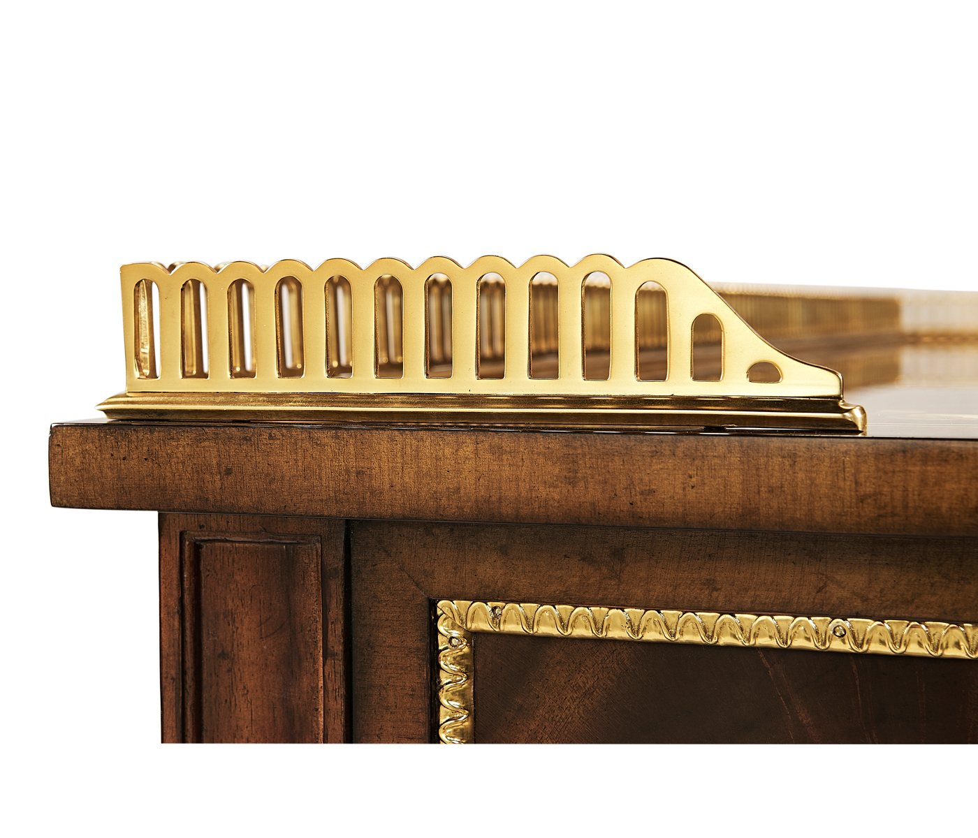 Mahogany console table with mother of pearl & marquetry