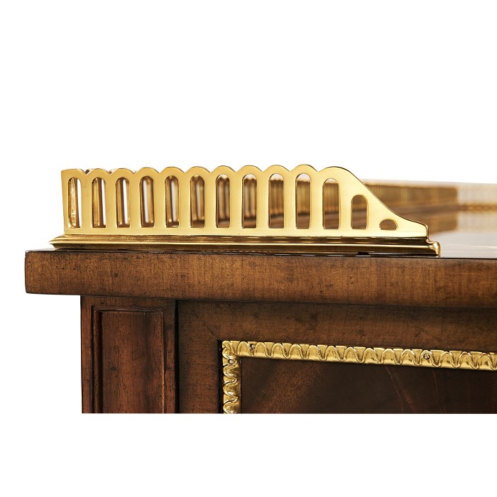 Mahogany console table with mother of pearl & marquetry