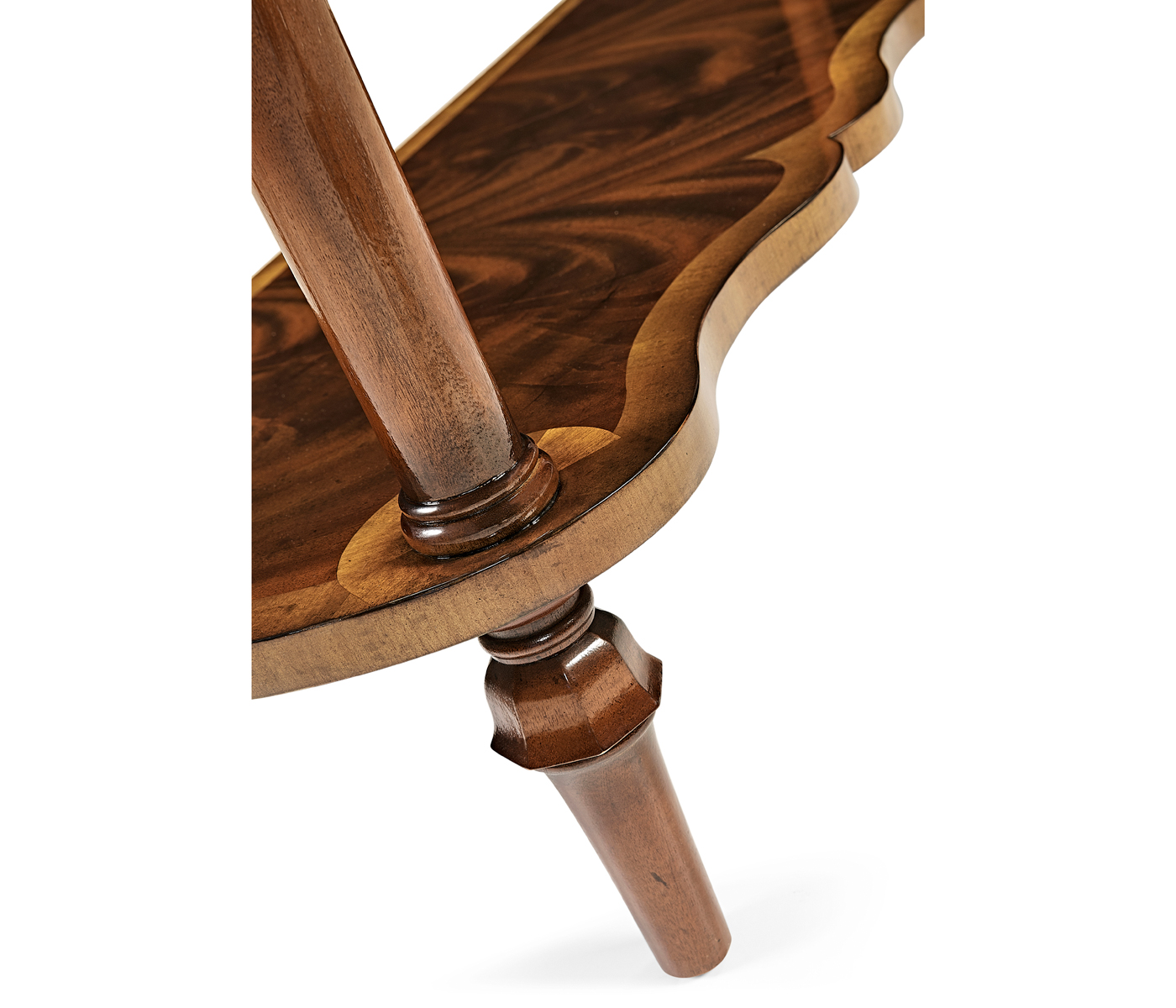 Mahogany console table with mother of pearl & marquetry