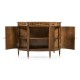 Mahogany & Mother of Pearl Demilune Cabinet