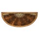 Mahogany & Mother of Pearl Demilune Cabinet