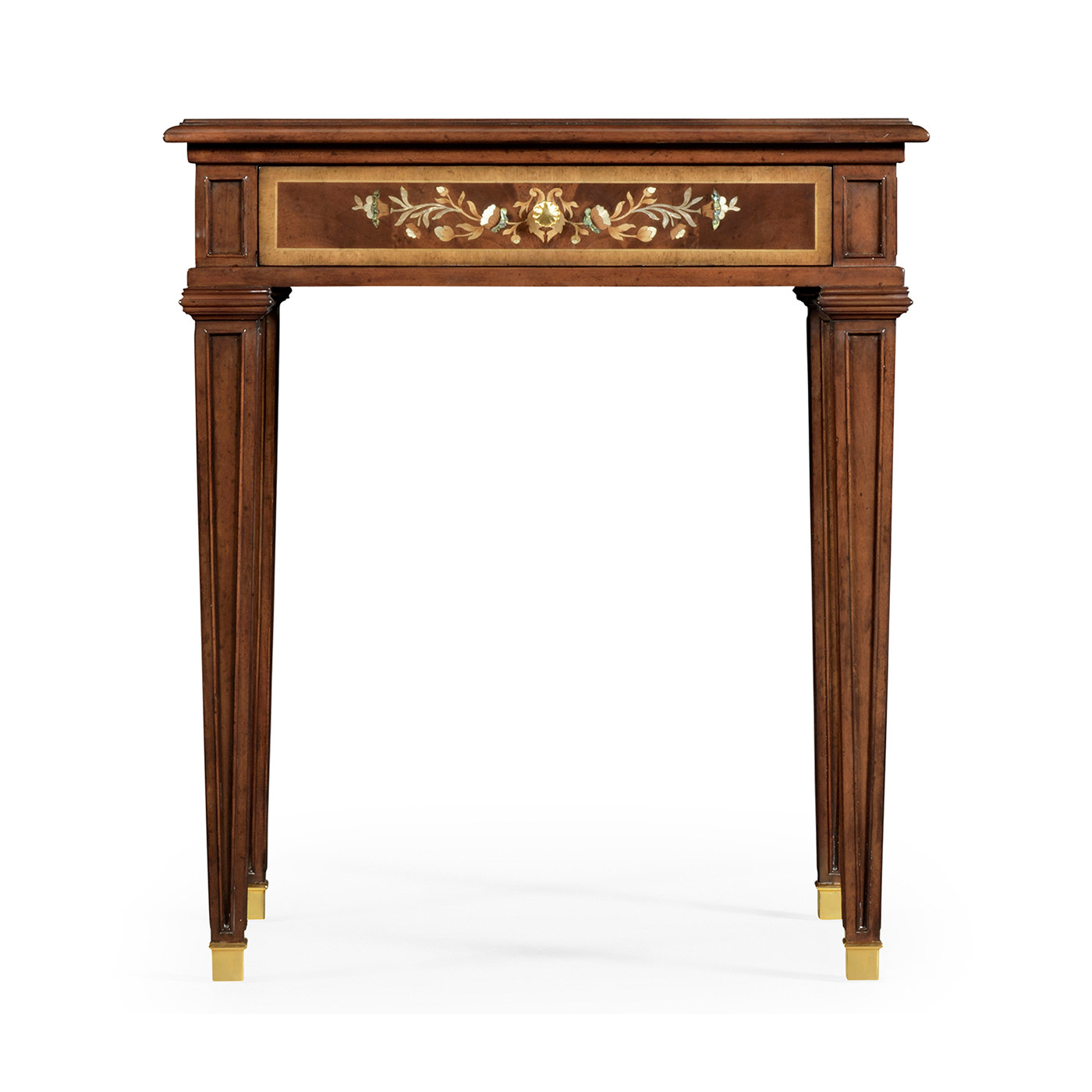 Mahogany side table with mother of pearl & marquetry