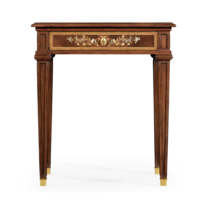 Mahogany side table with mother of pearl & marquetry