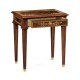 Mahogany side table with mother of pearl & marquetry