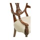 Sheraton Dining Arm Chair with Shield Back in Mahogany High Gloss