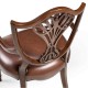 Sheraton Dining Arm Chair with Shield Back in Mahogany High Gloss