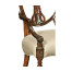 Sheraton Arm Chair with Shield Back in Mahogany High Gloss & Mop Details