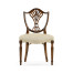 Sheraton Dining Side Chair with Shield Back in Mahogany High Gloss