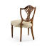 Sheraton Dining Side Chair with Shield Back in Mahogany High Gloss