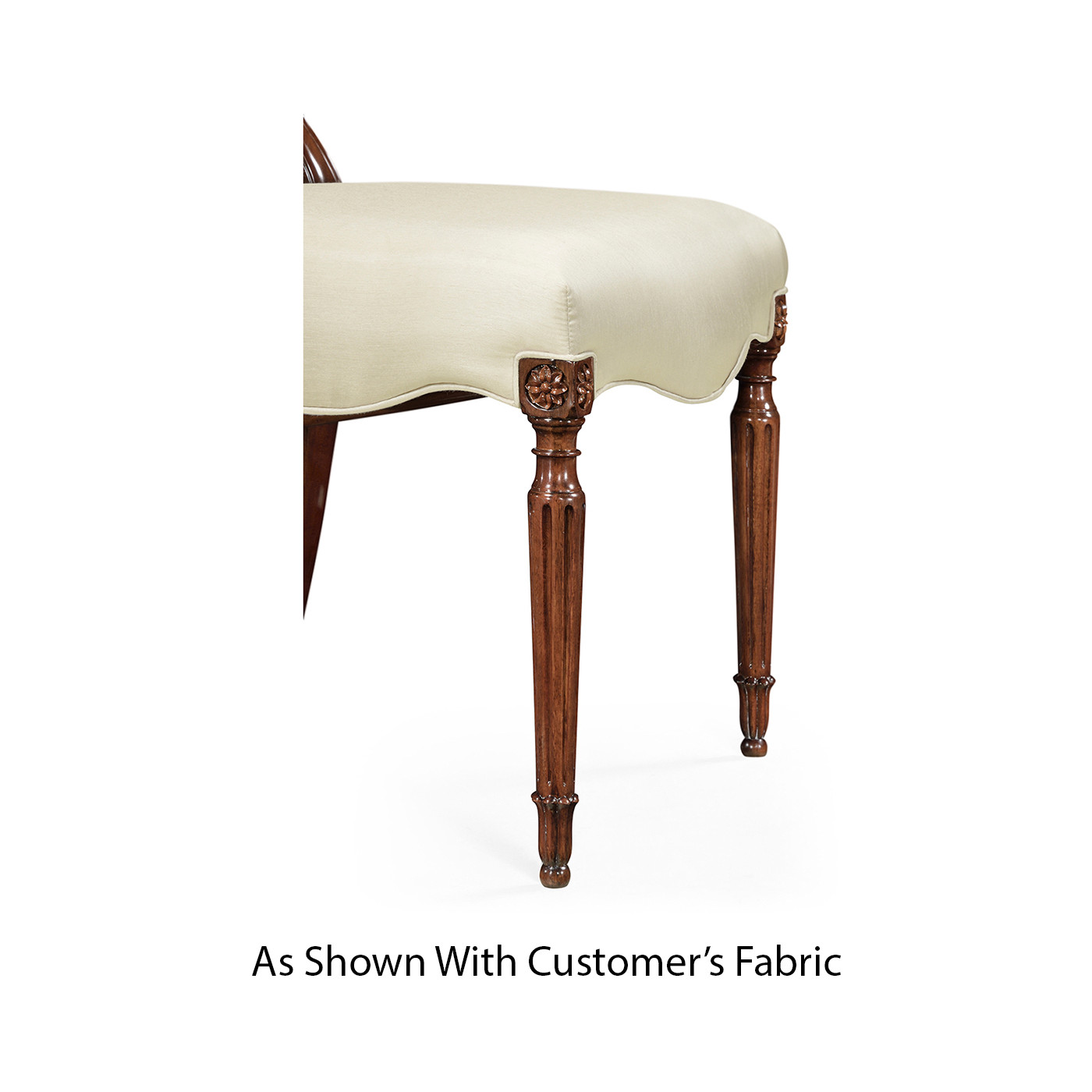 Sheraton Dining Side Chair with Shield Back in Mahogany High Gloss