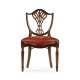 Sheraton Dining Side Chair with Shield Back in Mahogany High Gloss