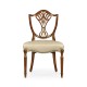 Sheraton Side Chair with Shield Back in Mahogany High Gloss & MOP Details