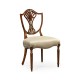 Sheraton Side Chair with Shield Back in Mahogany High Gloss & MOP Details
