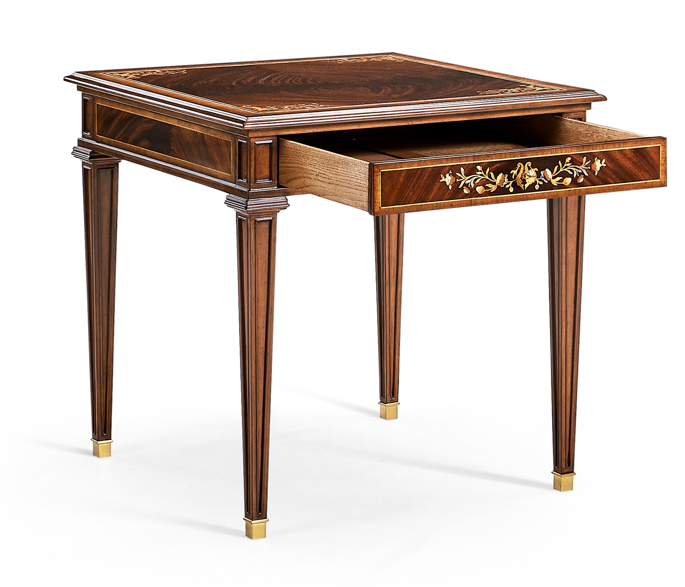 Square Mahogany Side Table