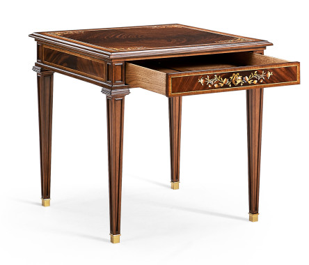Square Mahogany Side Table