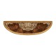 Large Demilune Console Table with Low Shelf