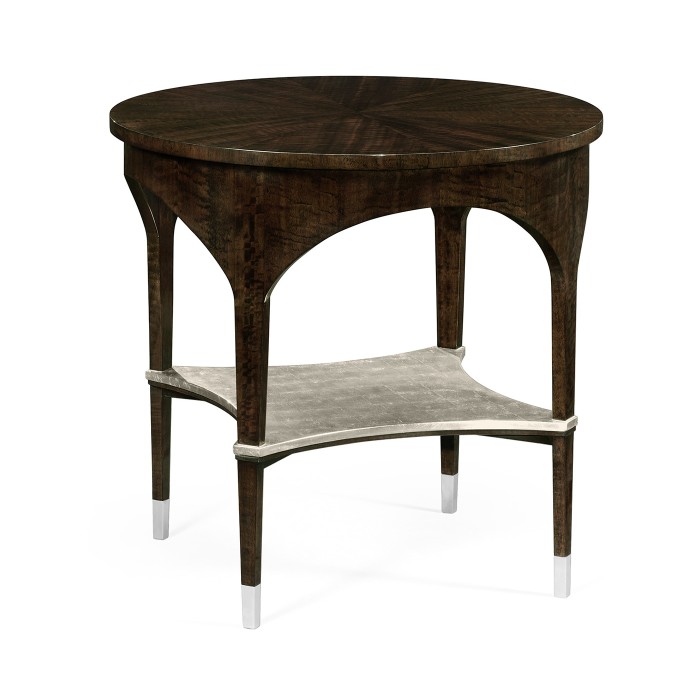 Round Black Eucalyptus Side Table