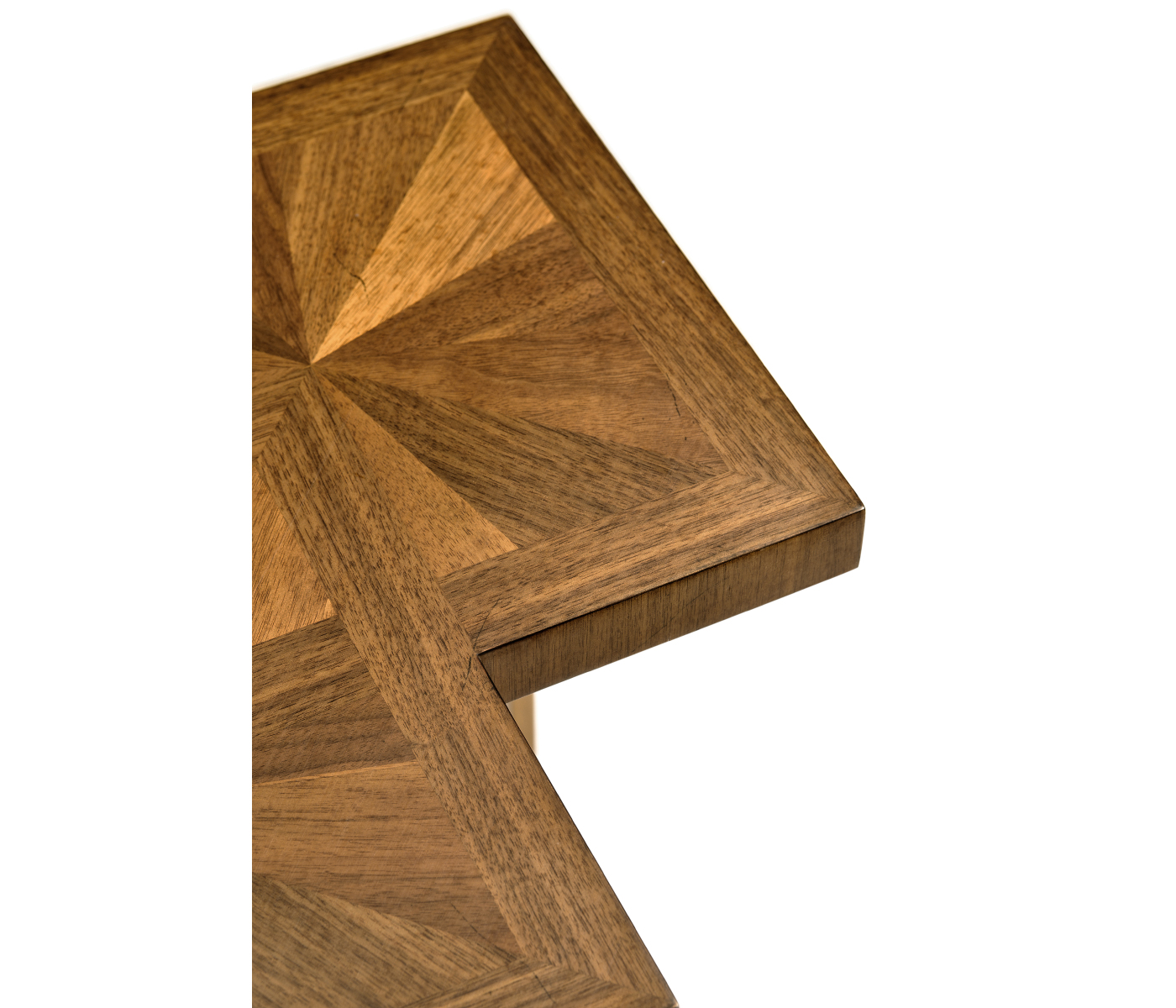 Double Diamond Bookmatched Walnut Side Table