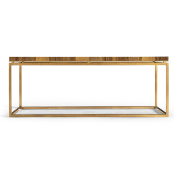 Rectangular Bookmatched Walnut Coffee Table