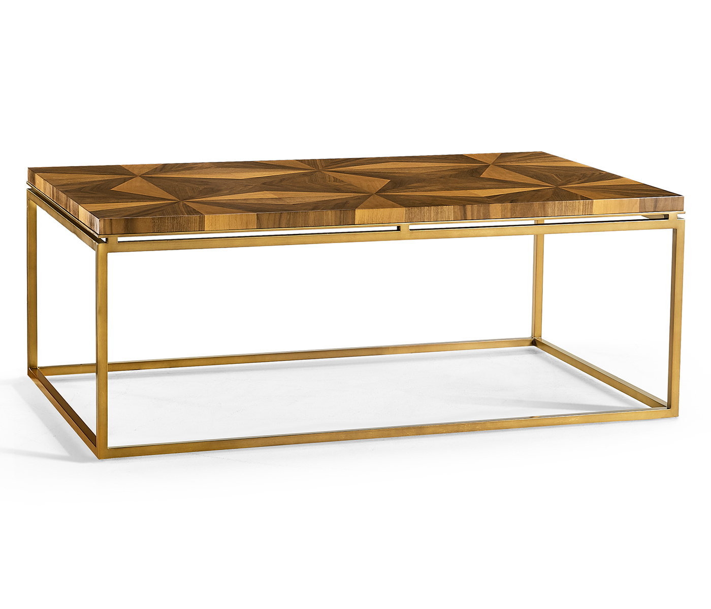 Rectangular Bookmatched Walnut Coffee Table