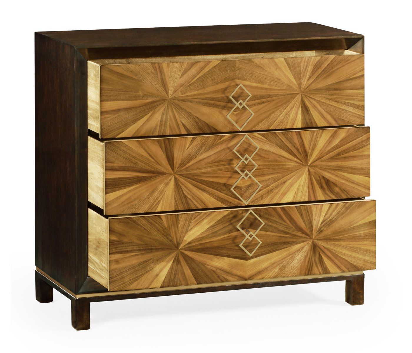 Bookmatched Walnut Chest of Drawers