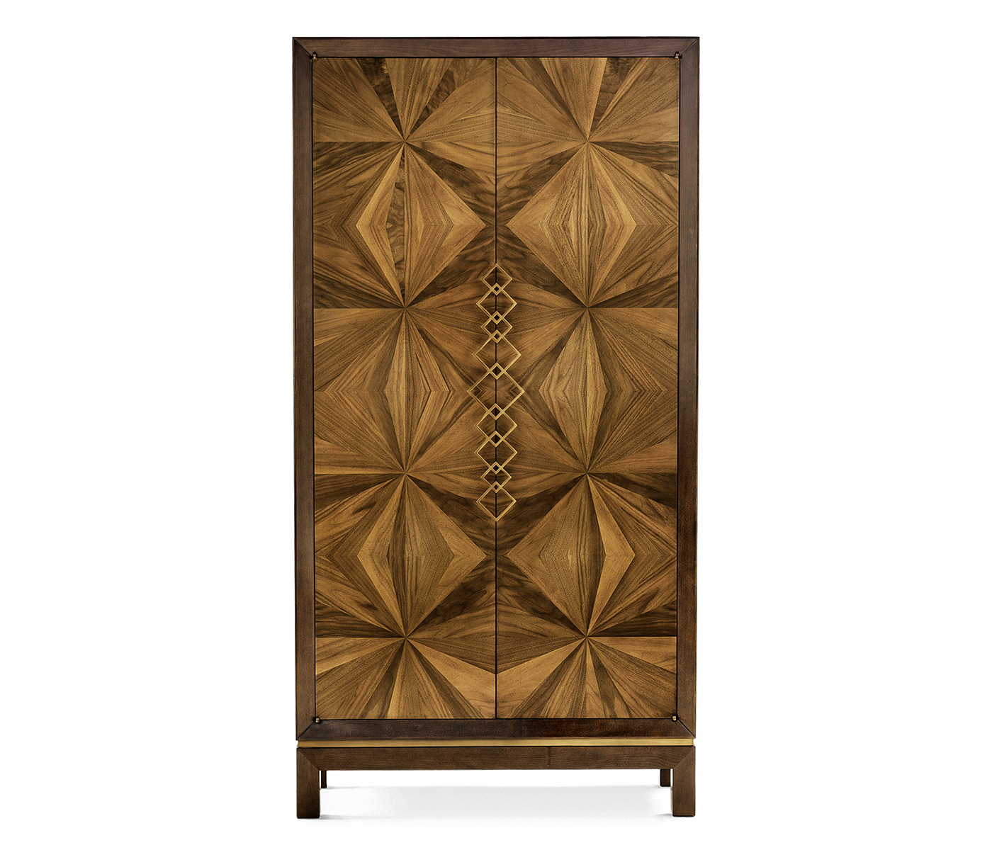 Bookmatched Walnut Storage Cabinet