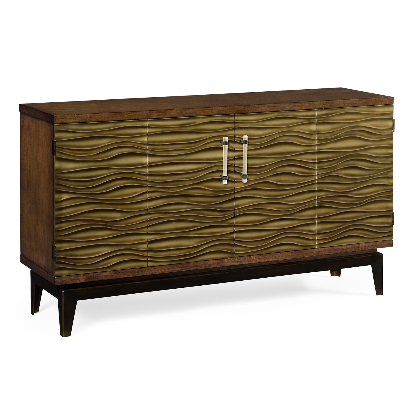 Textured Chestnut Storage Cabinet