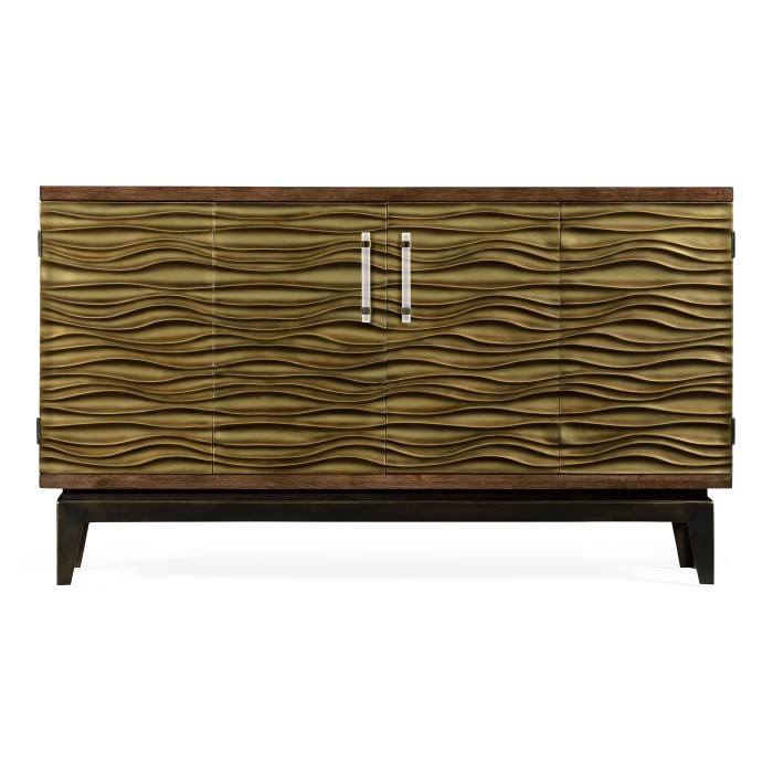 Textured Chestnut Storage Cabinet