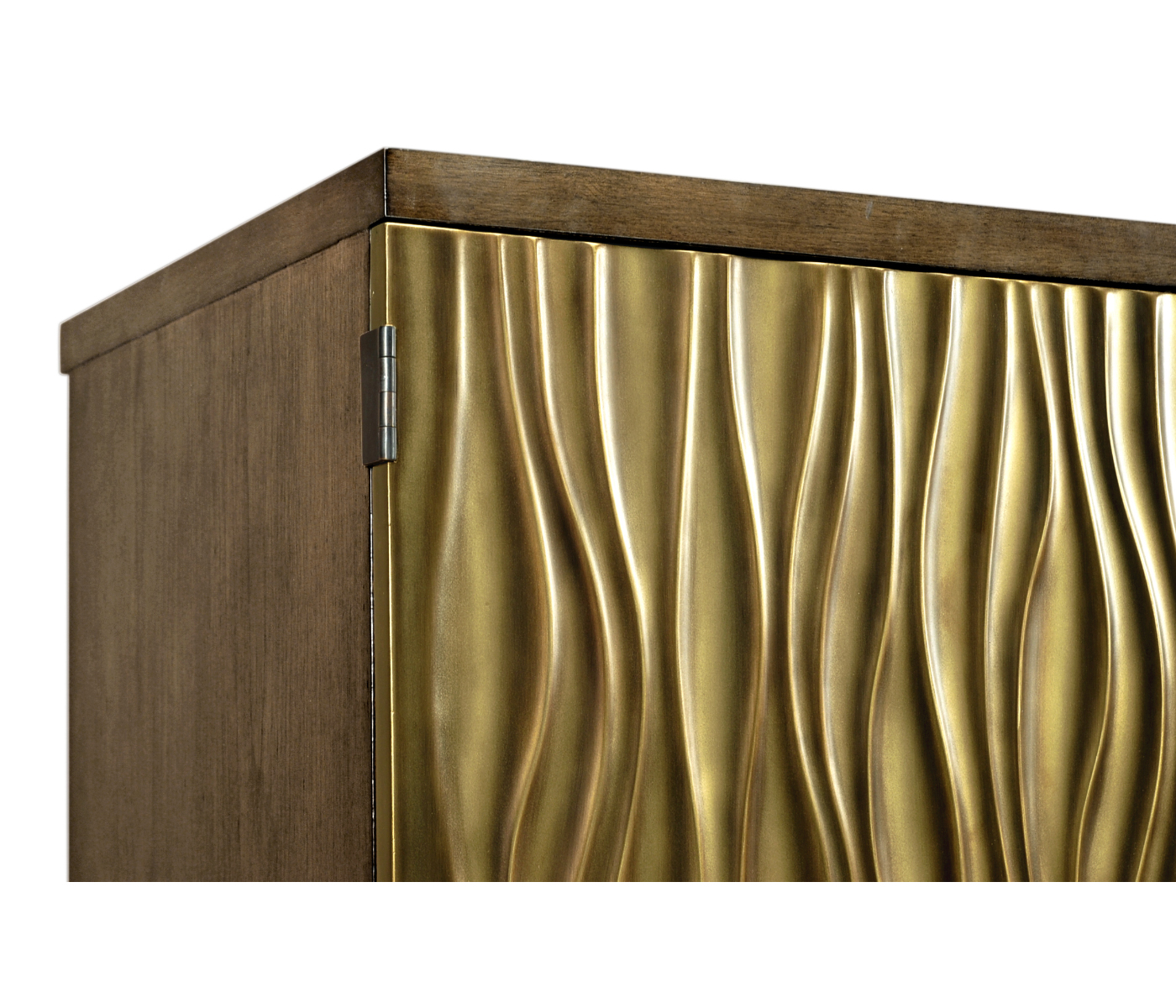 Textured Chestnut Drinks Cabinet