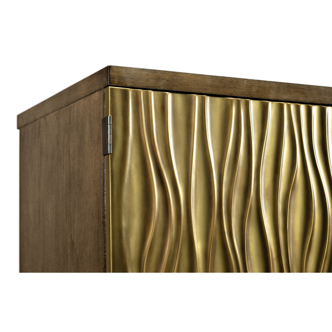 Textured Chestnut Drinks Cabinet