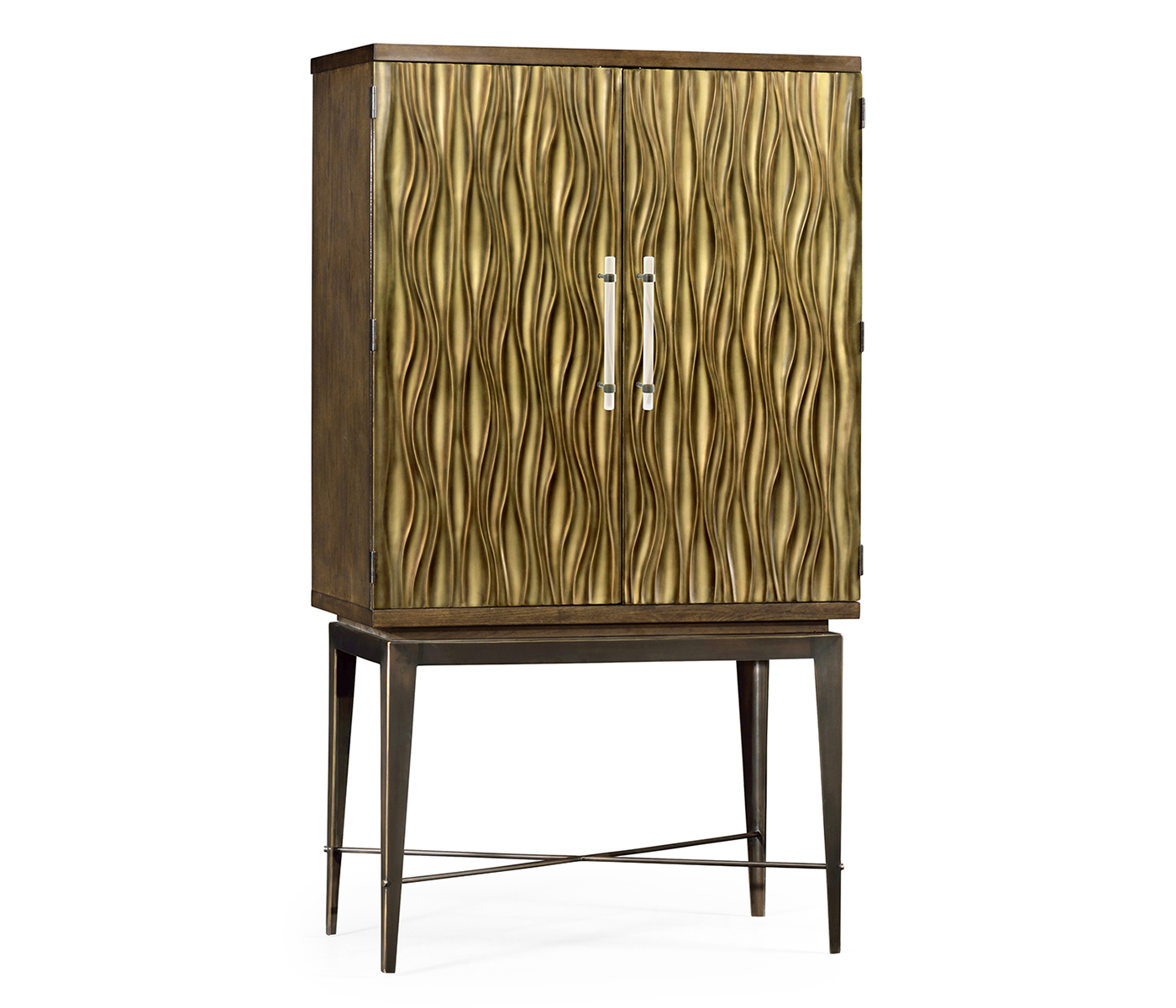 Textured Chestnut Drinks Cabinet