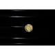 Rippled Black Lacquer Chest of Drawers