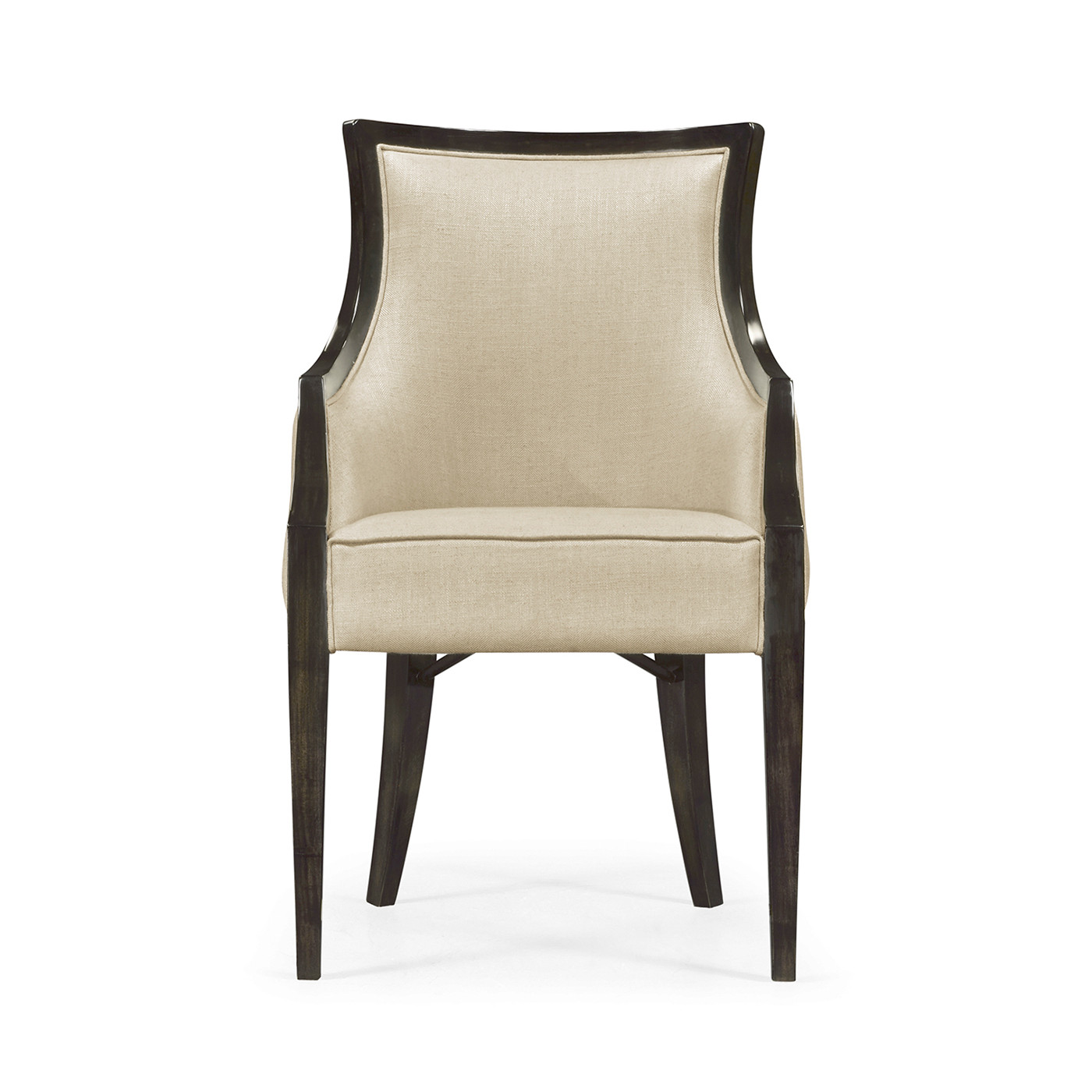 Smoked Grey Eucalyptus Dining Arm Chair