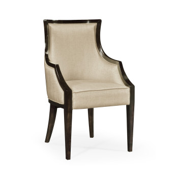 Smoked Grey Eucalyptus Dining Arm Chair