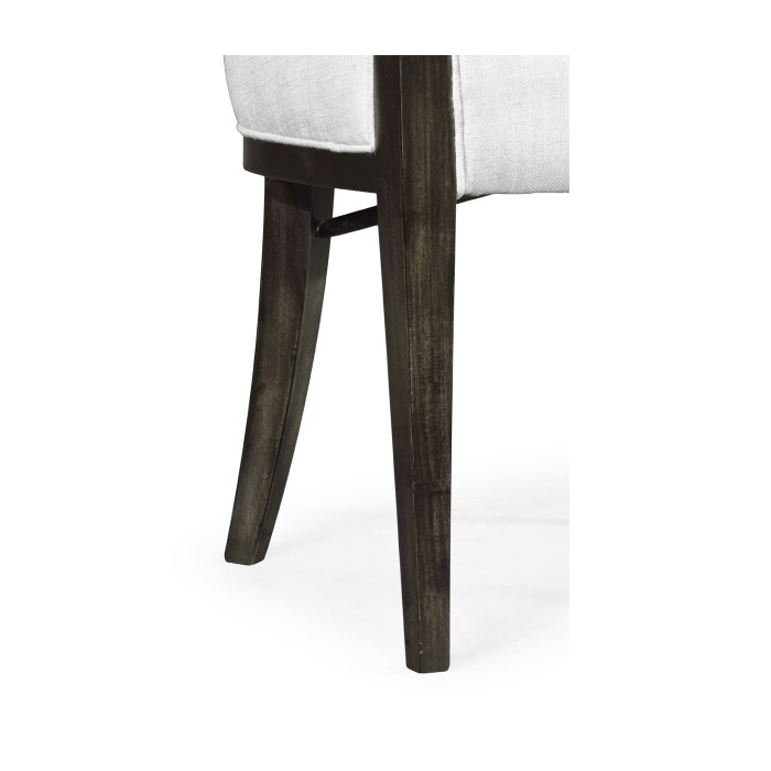 Smoked Grey Eucalyptus Dining Arm Chair