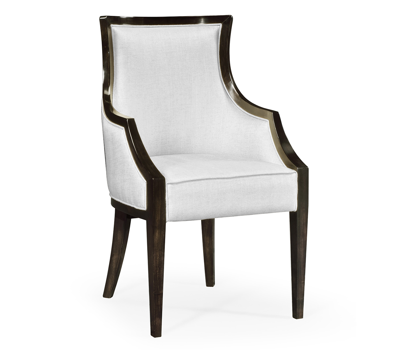 Smoked Grey Eucalyptus Dining Arm Chair