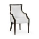 Smoked Grey Eucalyptus Dining Arm Chair