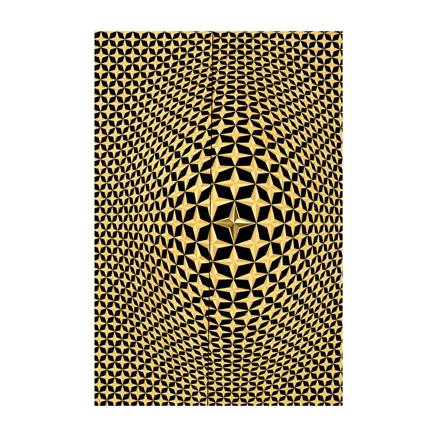 Four-Point Star 3D Geometric Cabinet