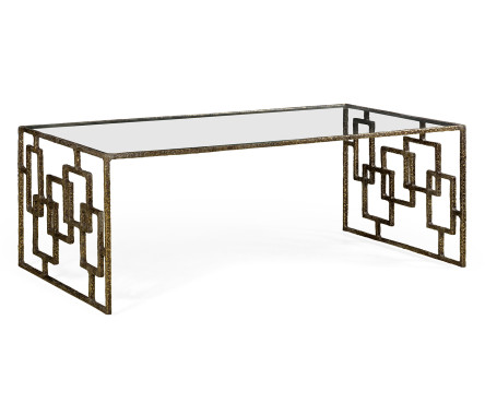 Brass & Glass Coffee Table