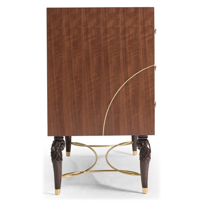 Feather Inlay Chest of Drawers