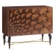 Feather Inlay Chest of Drawers