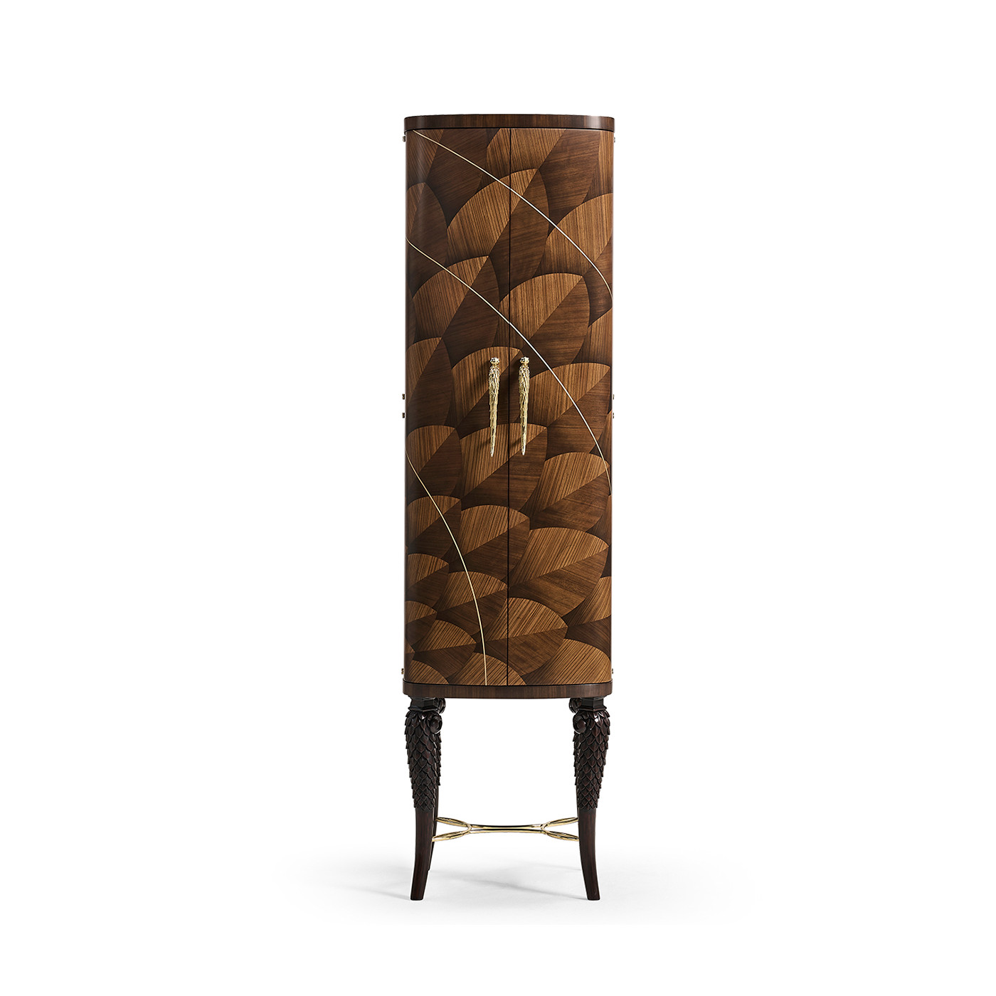Feather Inlay Drinks Cabinet