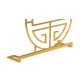 Gilded Oriental Medallion Smoky Black Console Table 