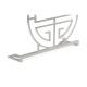 Silver Oriental Medallion Emperor Red Console Table 