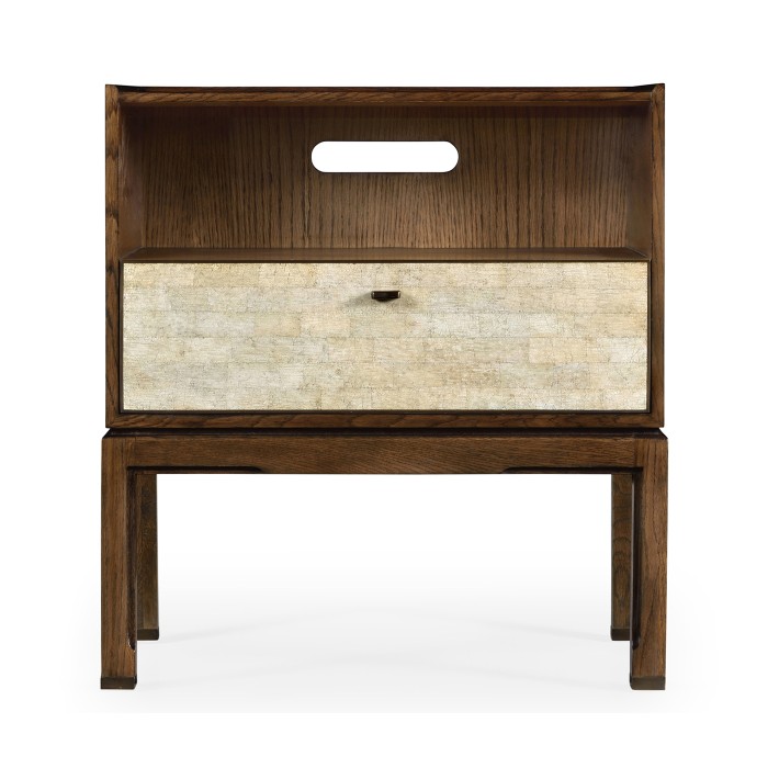 Small Natural Walnut Bedside Table