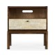 Small Natural Walnut Bedside Table